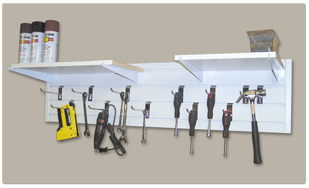 Slatwall Garage and Office Organizer Garage Organizer