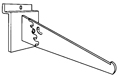Chrome Adjustable Shelf Bracket